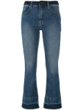 cropped flare jeans