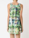 round neck printed dress