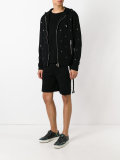 star stud hooded sweatshirt