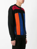 striped pointelle jumper