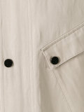 collarless midi coat