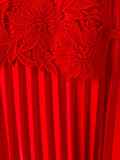 pleated shift dress