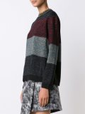 striped metallic jumper