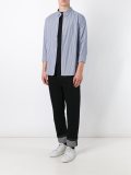 striped button down shirt
