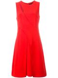 sleeveless flared dress
