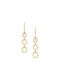 Triple Honeycomb drop earrings