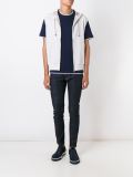 sleeveless zipped hoodie