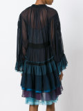 tiered colour block dress