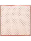 polka dot pocket square scarf
