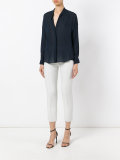 band collar shirt