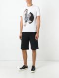 mechanical owl print T-shirt