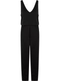 belted sleeveless jumpsuit