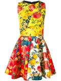 floral print flared dress