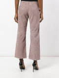 flared cropped trousers 