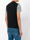 sleeveless v-neck cardigan
