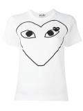 printed heart T-shirt