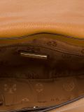 front zip saddle shoulder bag