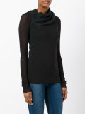 silk panel draped top