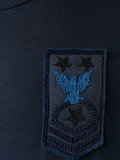 embellished military patch T-shirt