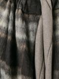 checked single breasted coat