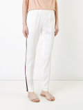 striped trim pants 