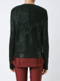 round neck knit coat