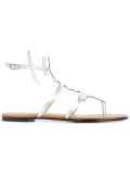 metallic sandals 