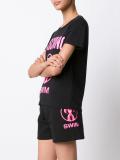 flamingo print T-shirt