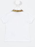 patch collar polo shirt 