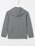 logo print hoodie