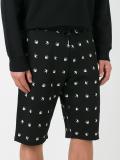 birds print track shorts