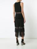 sheer ruffle dress