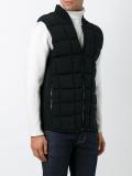 padded zipped gilet 
