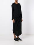 drape front dress
