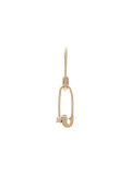 double safety pin earring