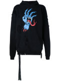 destroyed effect hoody