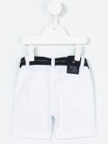 belted denim shorts