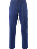 drawstring fastening trousers