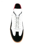 colour-blocked lace-up trainers