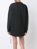 velvet patchwork sweatshirt
