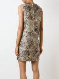 floral jacquard shift dress