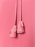 bow neck shift dress