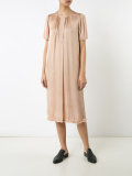 Ribbon Placket Dress