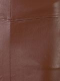 stretch leather pocket skirt