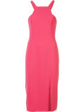 halter-neck fitted dress 