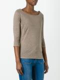 boat neck T-shirt