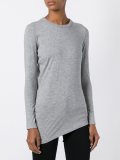 asymmetric fine knit jumper