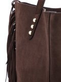wide fringed tote bag
