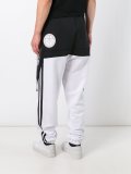 粗花呢拼接休闲裤