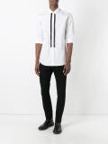 open zip placket shirt